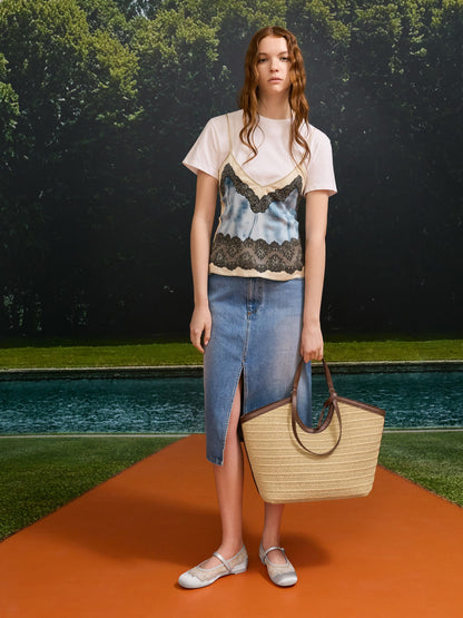 CHARLES & KEITH Popular / Ivette Raffia Woven Tote Bag - Multi