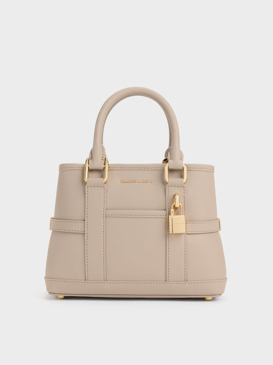 CHARLES & KEITH Deals / Mini Scottie Tote Bag - Taupe