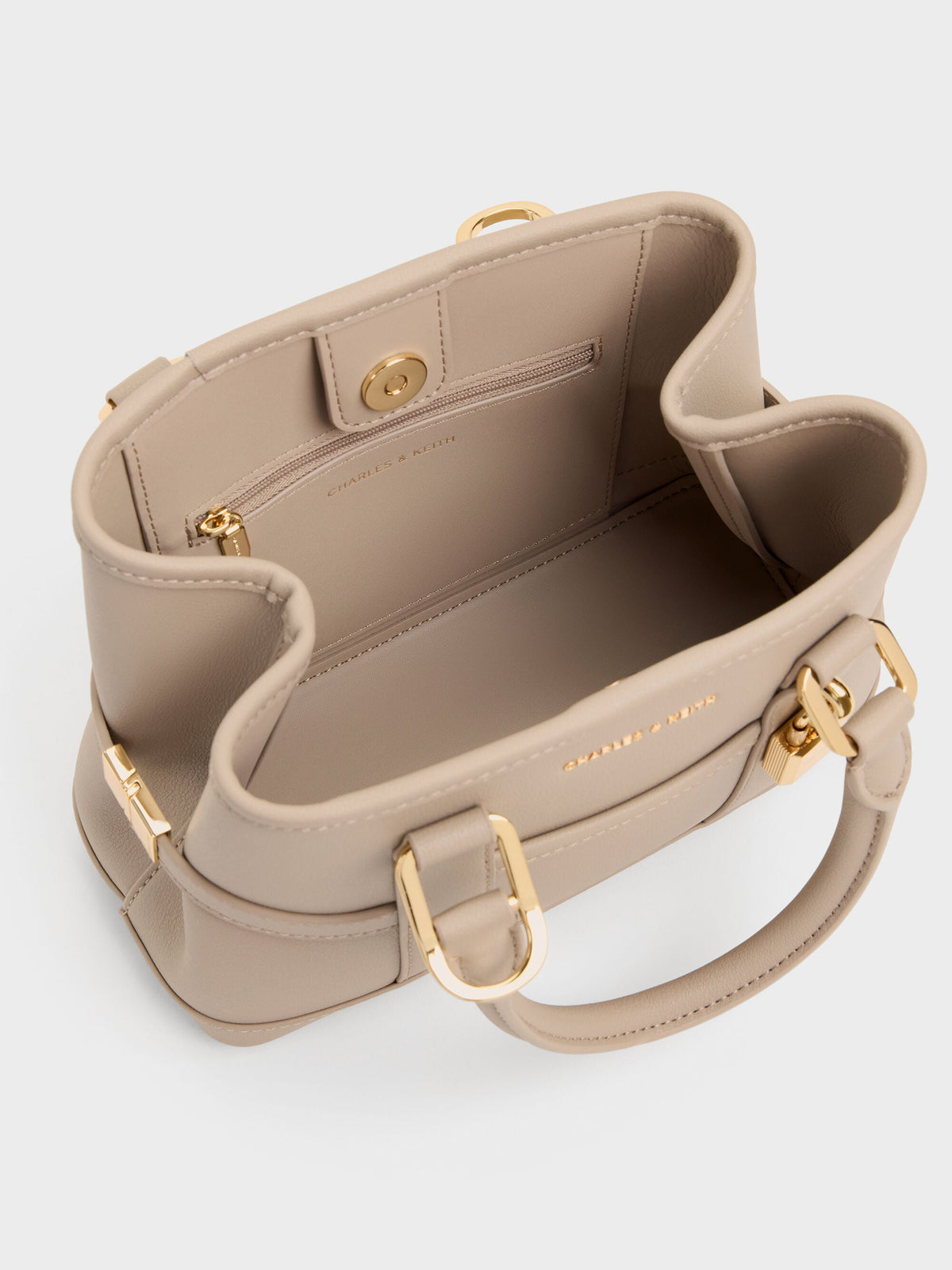 CHARLES & KEITH Deals / Mini Scottie Tote Bag - Taupe