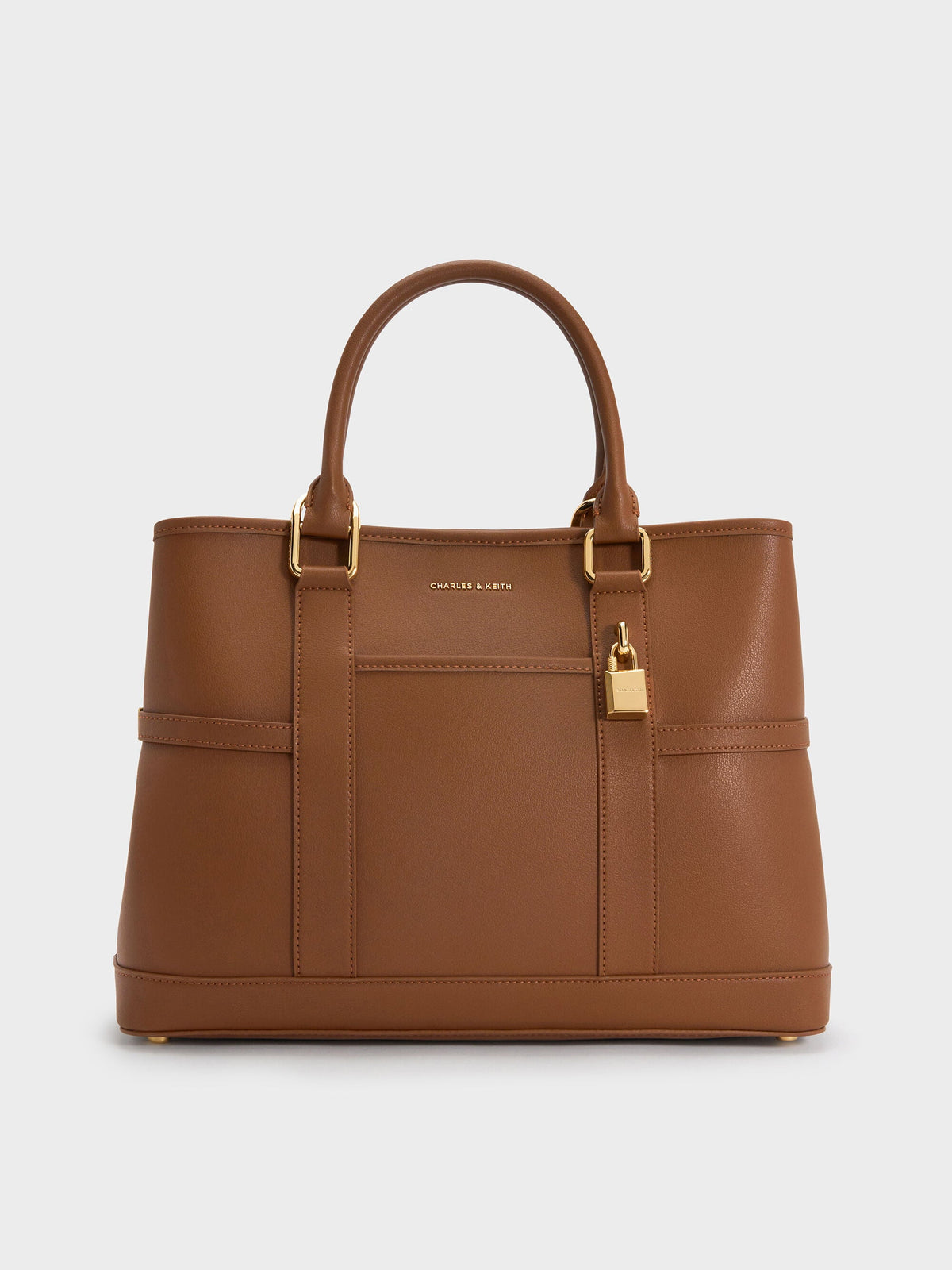 CHARLES & KEITH Best Price / Scottie Tote Bag - Chocolate