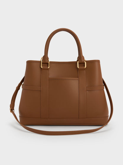 CHARLES & KEITH Best Price / Scottie Tote Bag - Chocolate