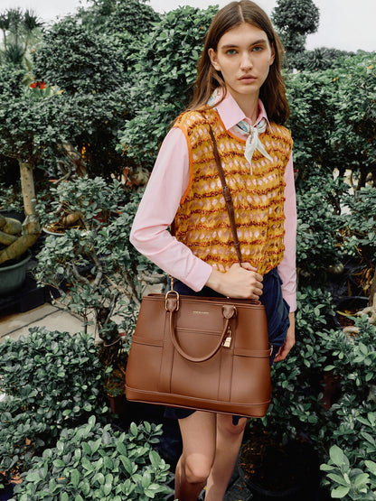 CHARLES & KEITH Best Price / Scottie Tote Bag - Chocolate