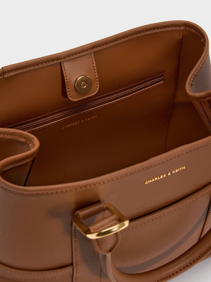 CHARLES & KEITH Best Price / Scottie Tote Bag - Chocolate