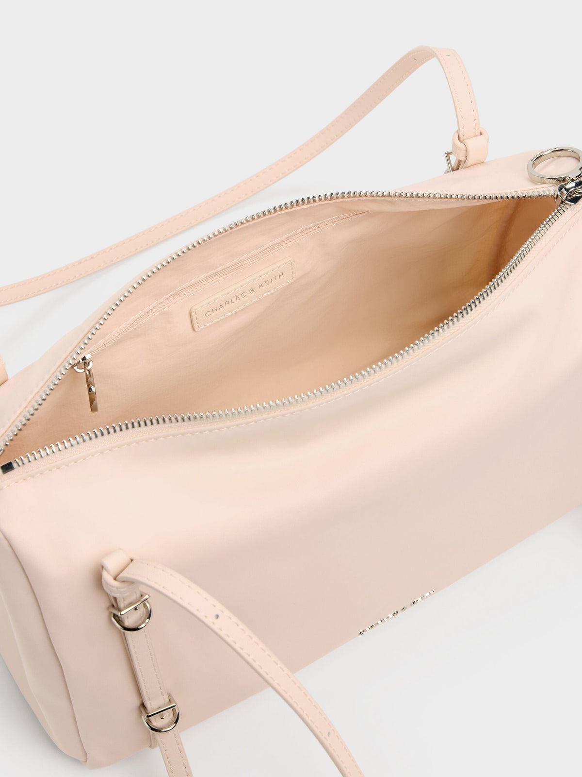 CHARLES & KEITH Exclusive / Levy Nylon Shoulder Bag - Soft Pink
