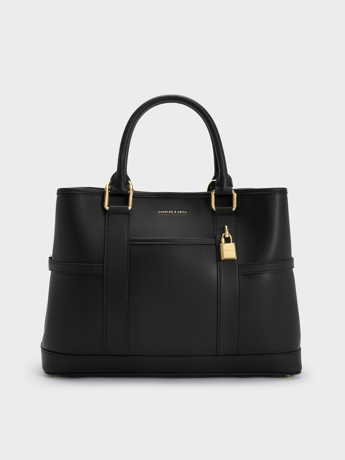 CHARLES & KEITH Trusted / Scottie Tote Bag - Black