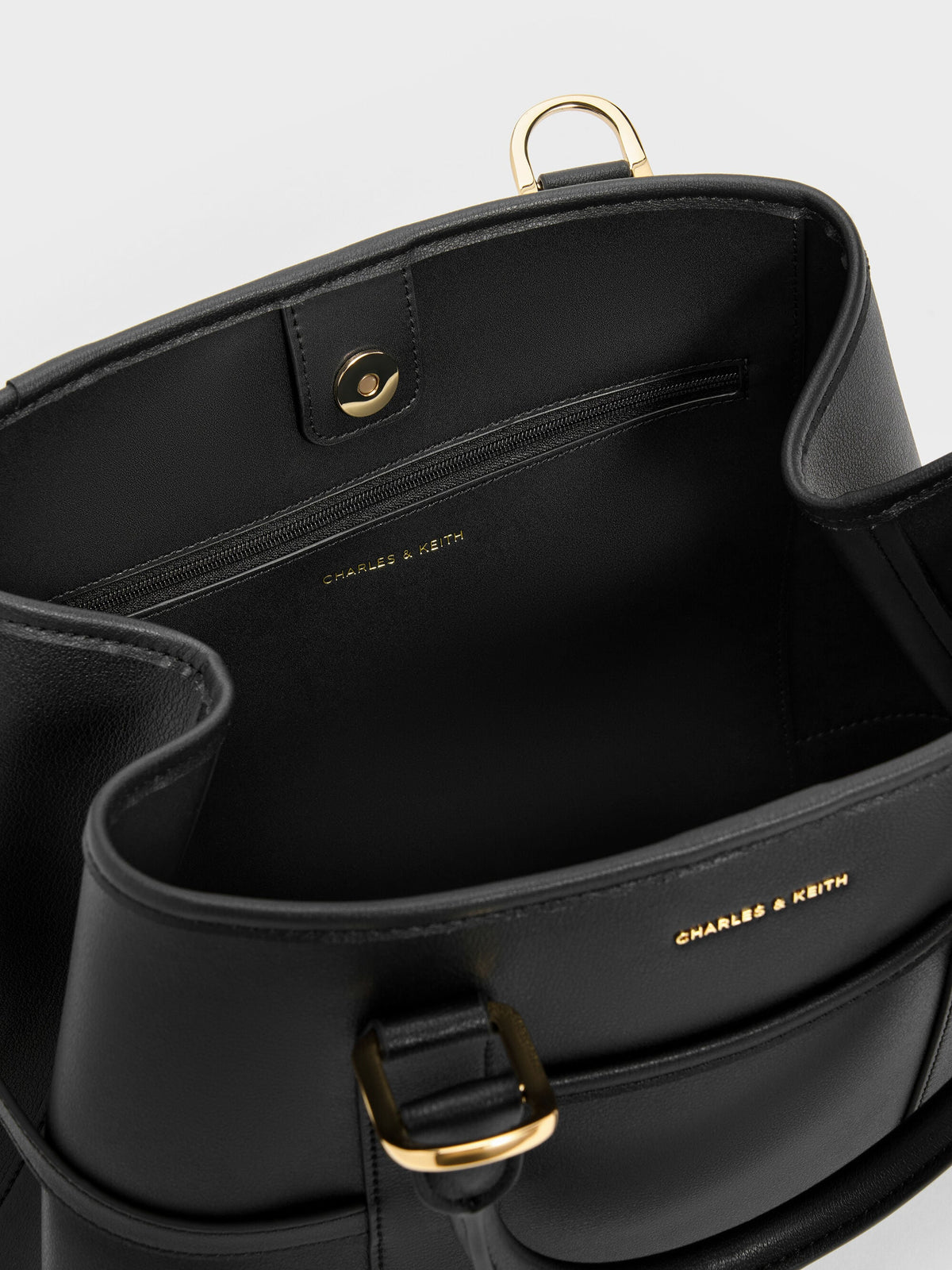 CHARLES & KEITH Trusted / Scottie Tote Bag - Black