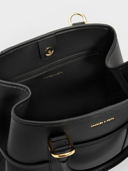 CHARLES & KEITH Trusted / Scottie Tote Bag - Black