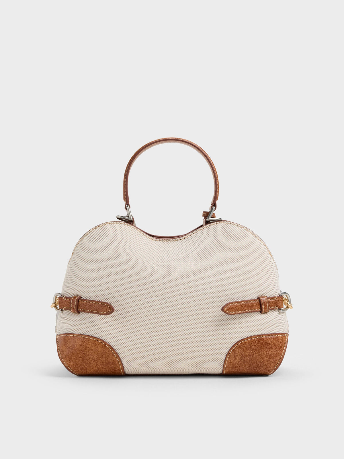 CHARLES & KEITH Top Pick / Delfina Canvas Chain Side-Belt Tote Bag - Multi