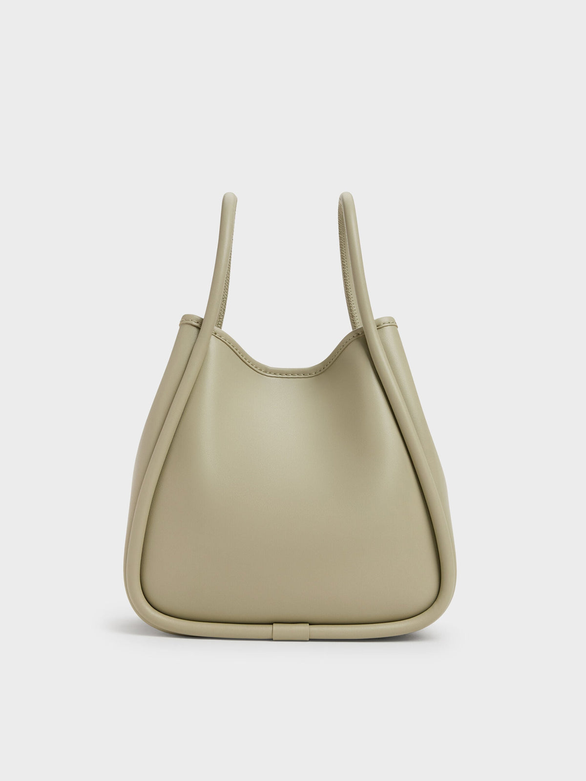 CHARLES & KEITH Trending / Mini Lyla Tubular Tote Bag - Pale Olive