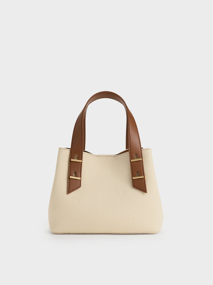 CHARLES & KEITH Premium / Mini Shania Canvas Tote Bag - Multi