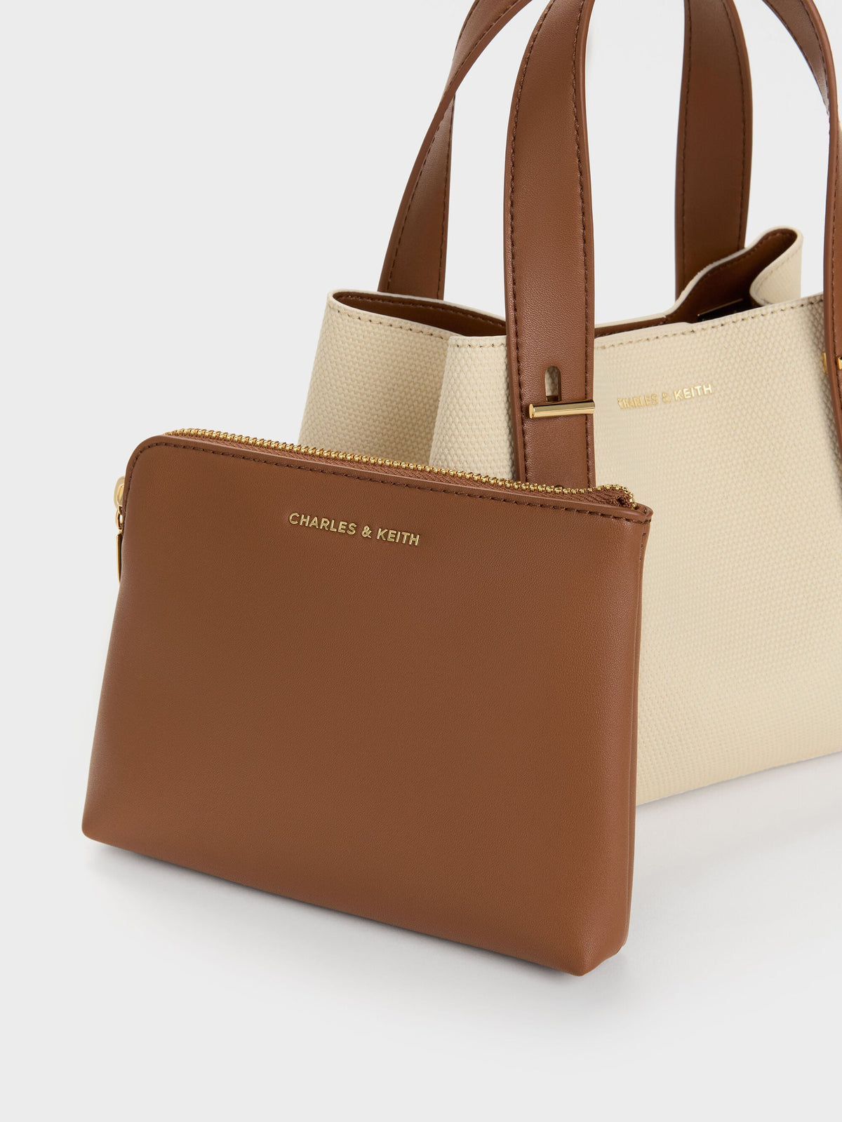 CHARLES & KEITH Premium / Mini Shania Canvas Tote Bag - Multi