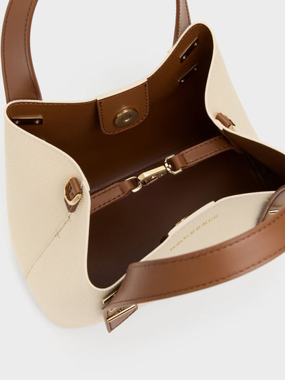 CHARLES & KEITH Premium / Mini Shania Canvas Tote Bag - Multi