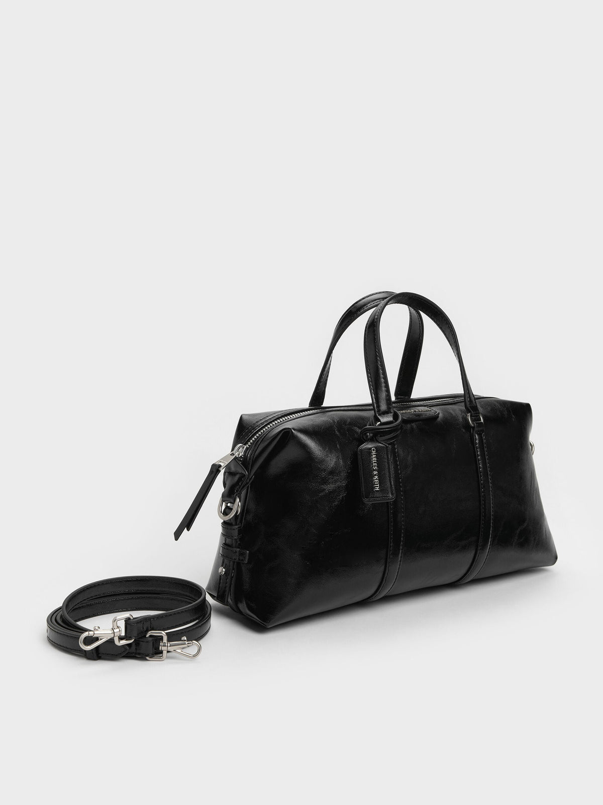 CHARLES & KEITH Latest / Fergie Bowling Bag - Noir