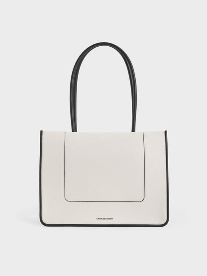 CHARLES & KEITH Everyday / Daylla Tote Bag - Cream