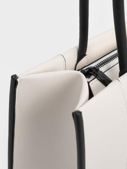 CHARLES & KEITH Everyday / Daylla Tote Bag - Cream