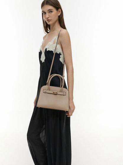 CHARLES & KEITH Great Value / Aubrielle Belted Tote Bag - Taupe
