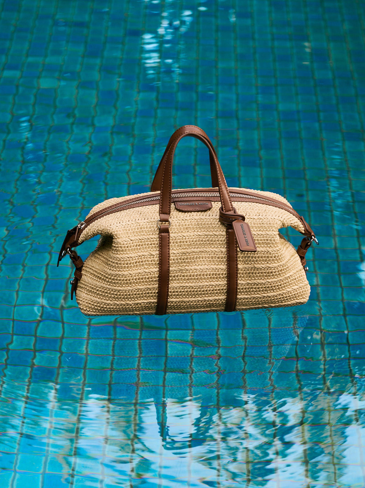 CHARLES & KEITH Great Value / Fergie Woven Bowling Bag - Multi