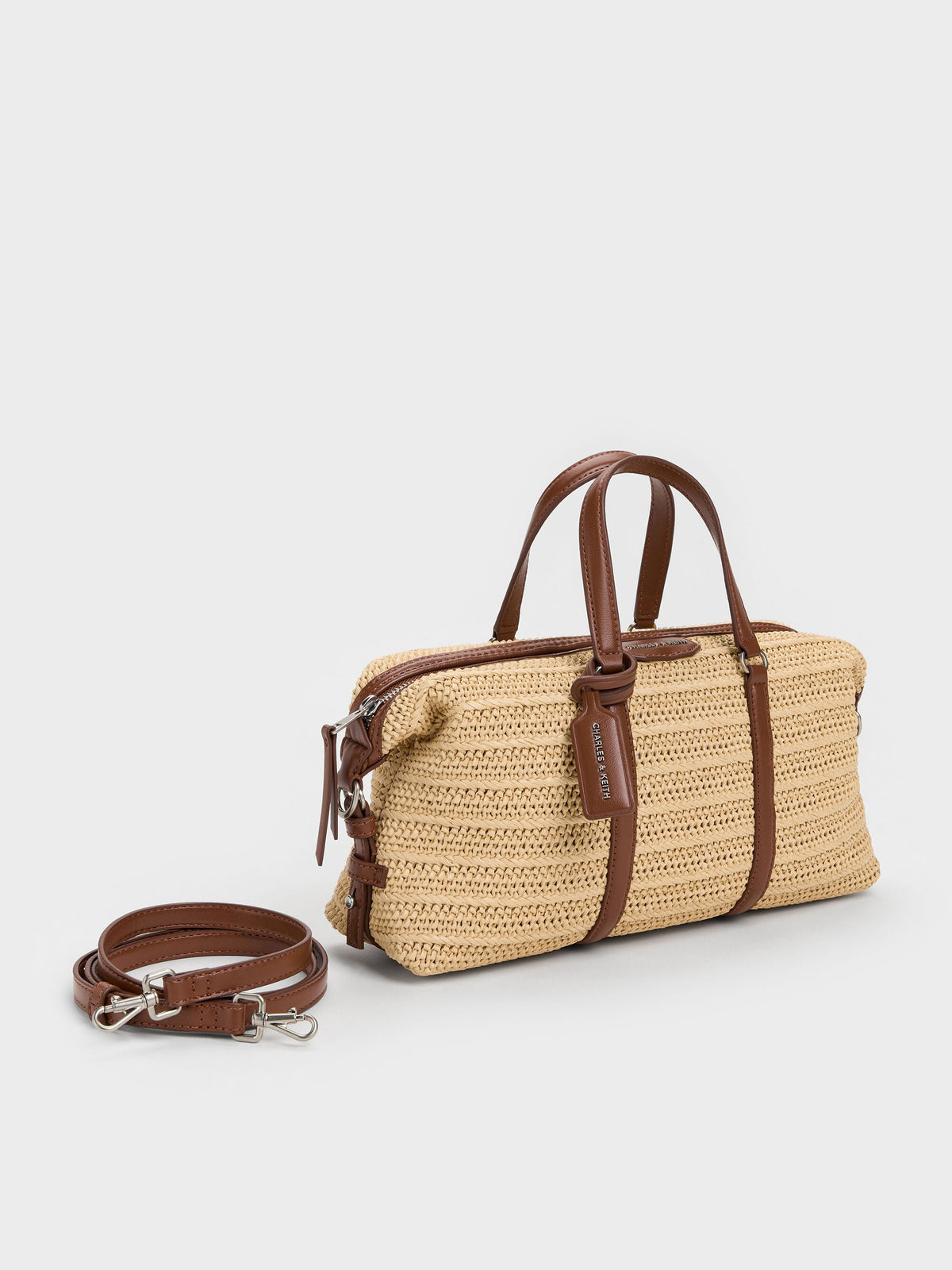 CHARLES & KEITH Great Value / Fergie Woven Bowling Bag - Multi