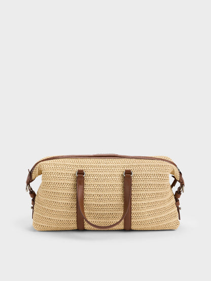CHARLES & KEITH Great Value / Fergie Woven Bowling Bag - Multi