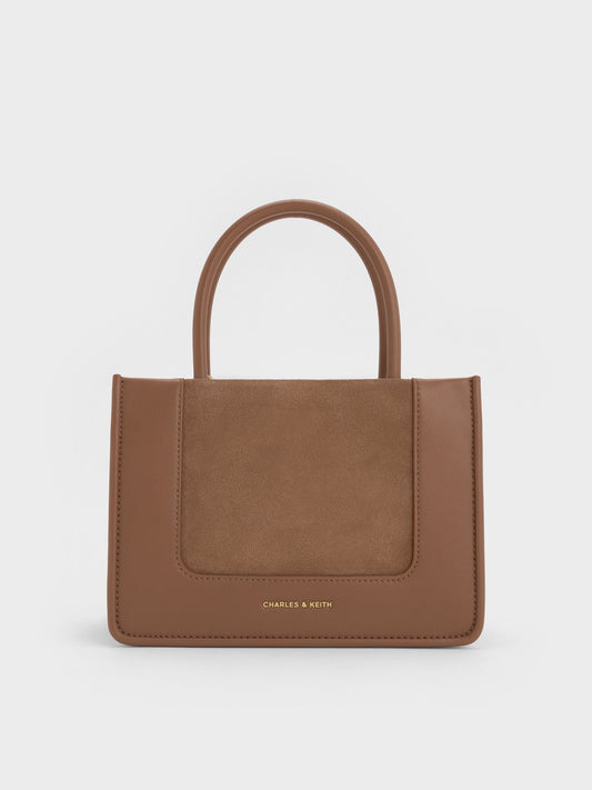 CHARLES & KEITH Sale / Mini Daylla Tote Bag - Mocha Brown