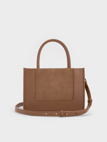 CHARLES & KEITH Sale / Mini Daylla Tote Bag - Mocha Brown