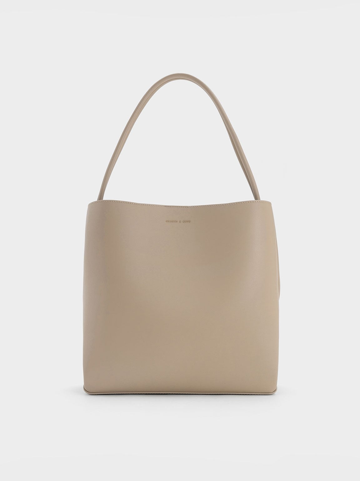 CHARLES & KEITH Top Pick / Leia Tote Bag - Taupe