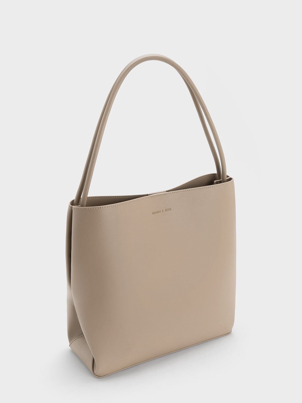 CHARLES & KEITH Top Pick / Leia Tote Bag - Taupe