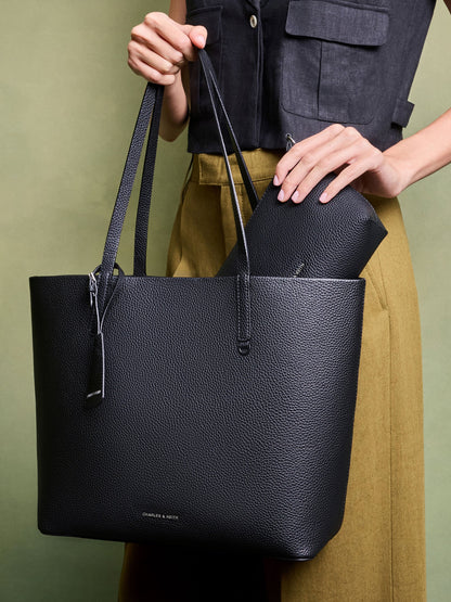 CHARLES & KEITH Great Value / Beryl Tote Bag - Noir