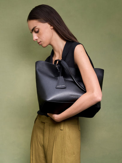 CHARLES & KEITH Great Value / Beryl Tote Bag - Noir