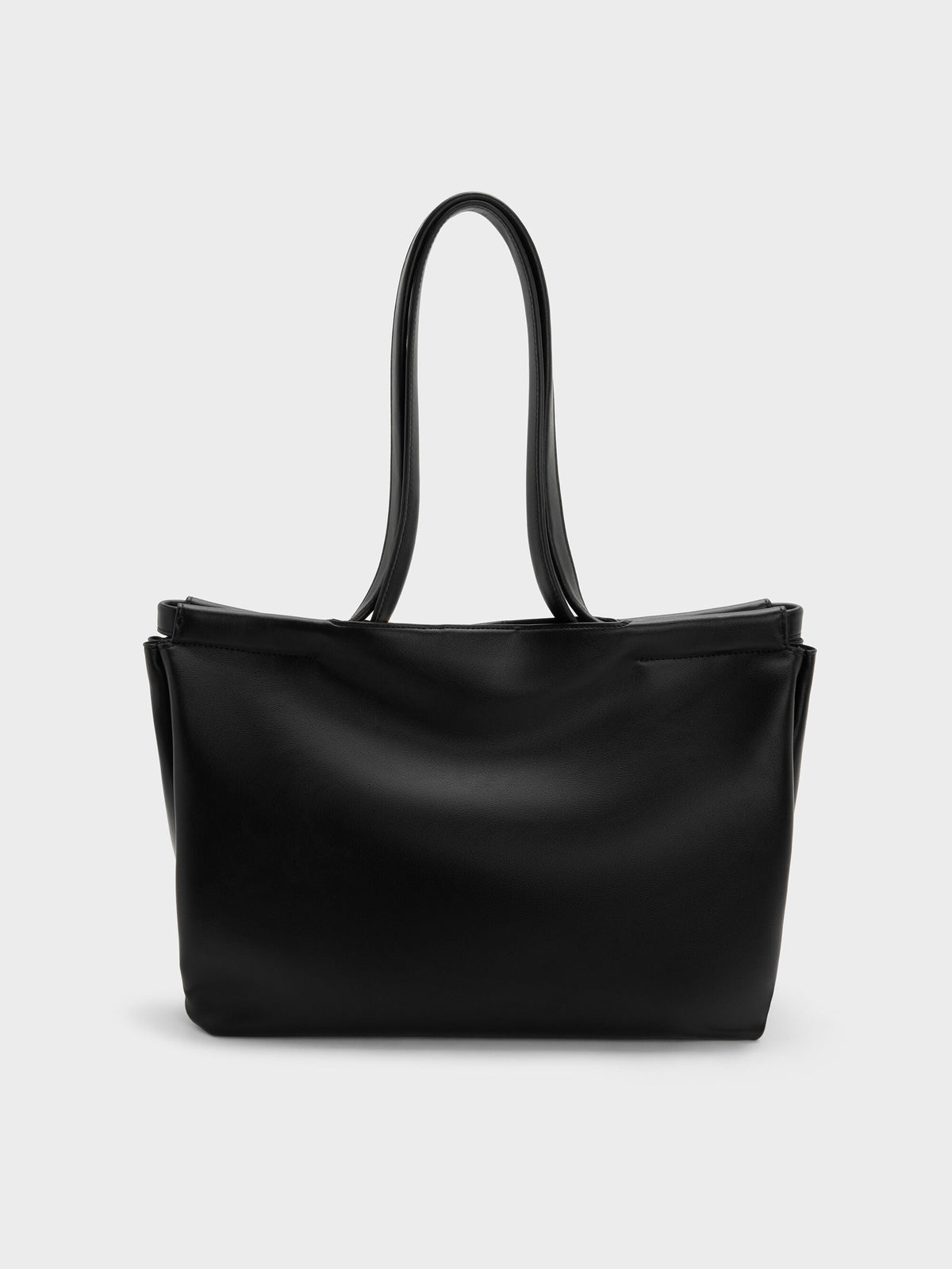 CHARLES & KEITH Sale / XL Zephyr Tassel Tote Bag - Black