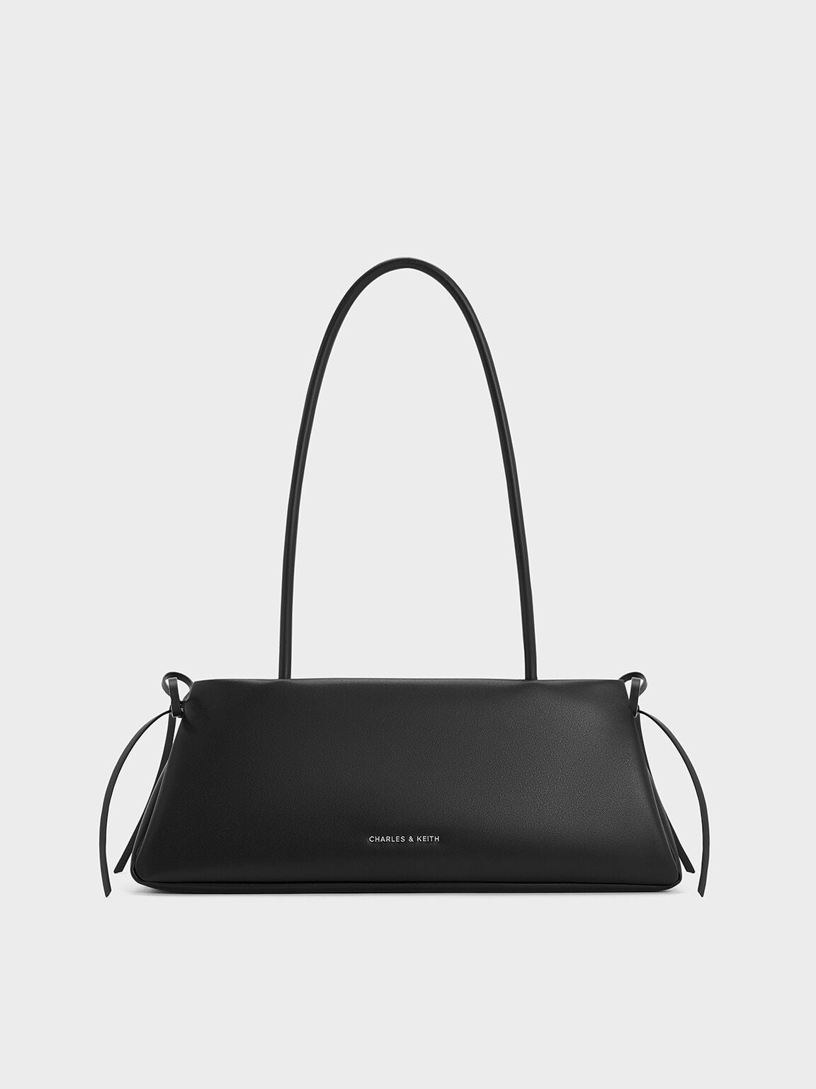 CHARLES & KEITH Great Value / Hazel Bow Shoulder Bag - Noir