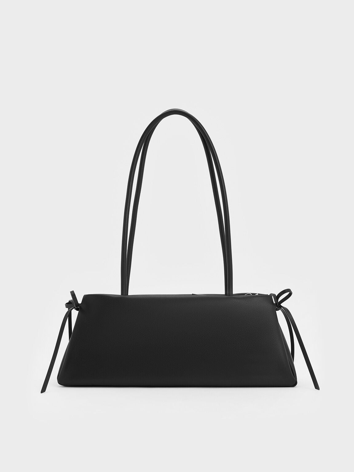 CHARLES & KEITH Great Value / Hazel Bow Shoulder Bag - Noir