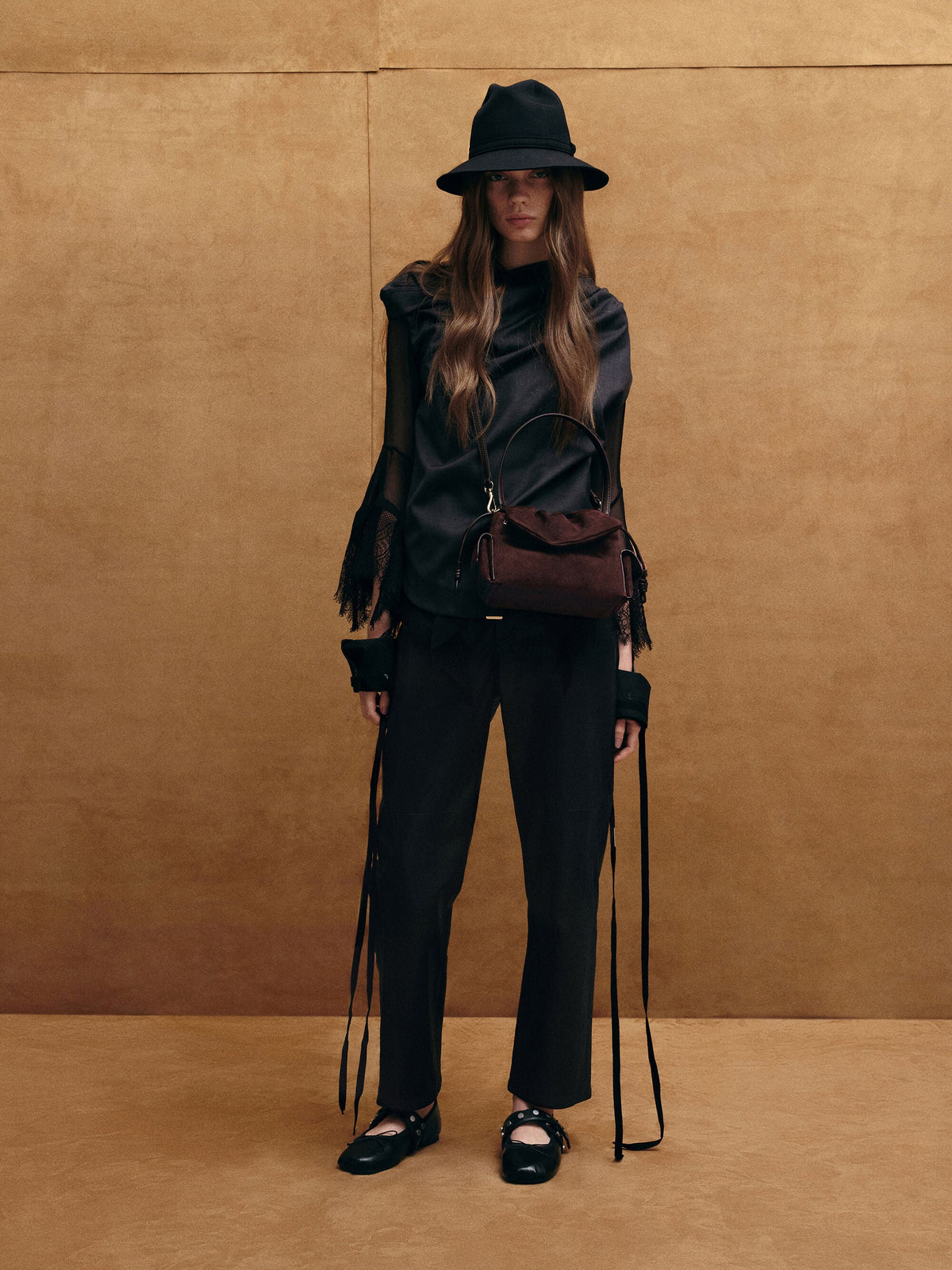 CHARLES & KEITH Signature / Khai Ruched Top Handle Bag - Espresso Brown