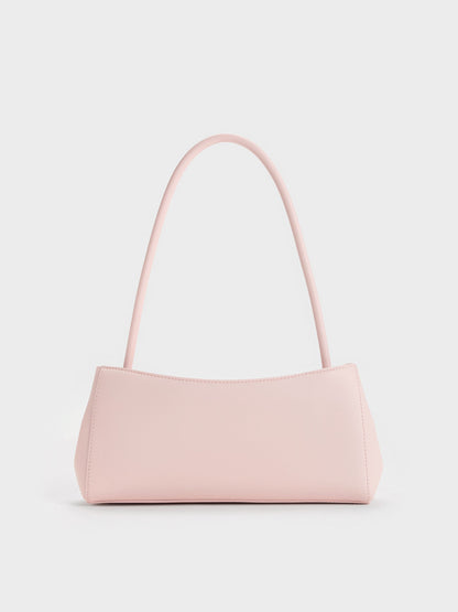 CHARLES & KEITH Great Value / Hazel Bow Panelled Shoulder Bag - Soft Pink