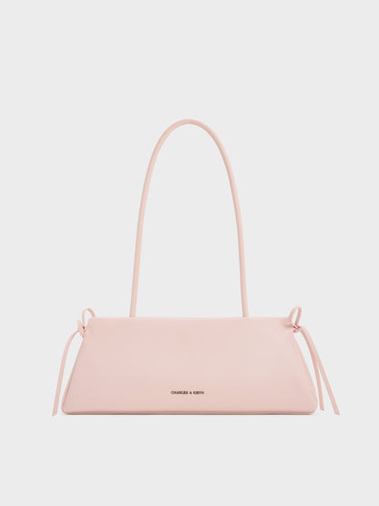 CHARLES & KEITH Premium / Hazel Bow Shoulder Bag - Soft Pink