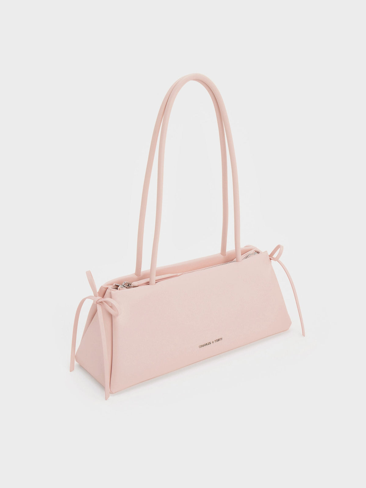 CHARLES & KEITH Premium / Hazel Bow Shoulder Bag - Soft Pink