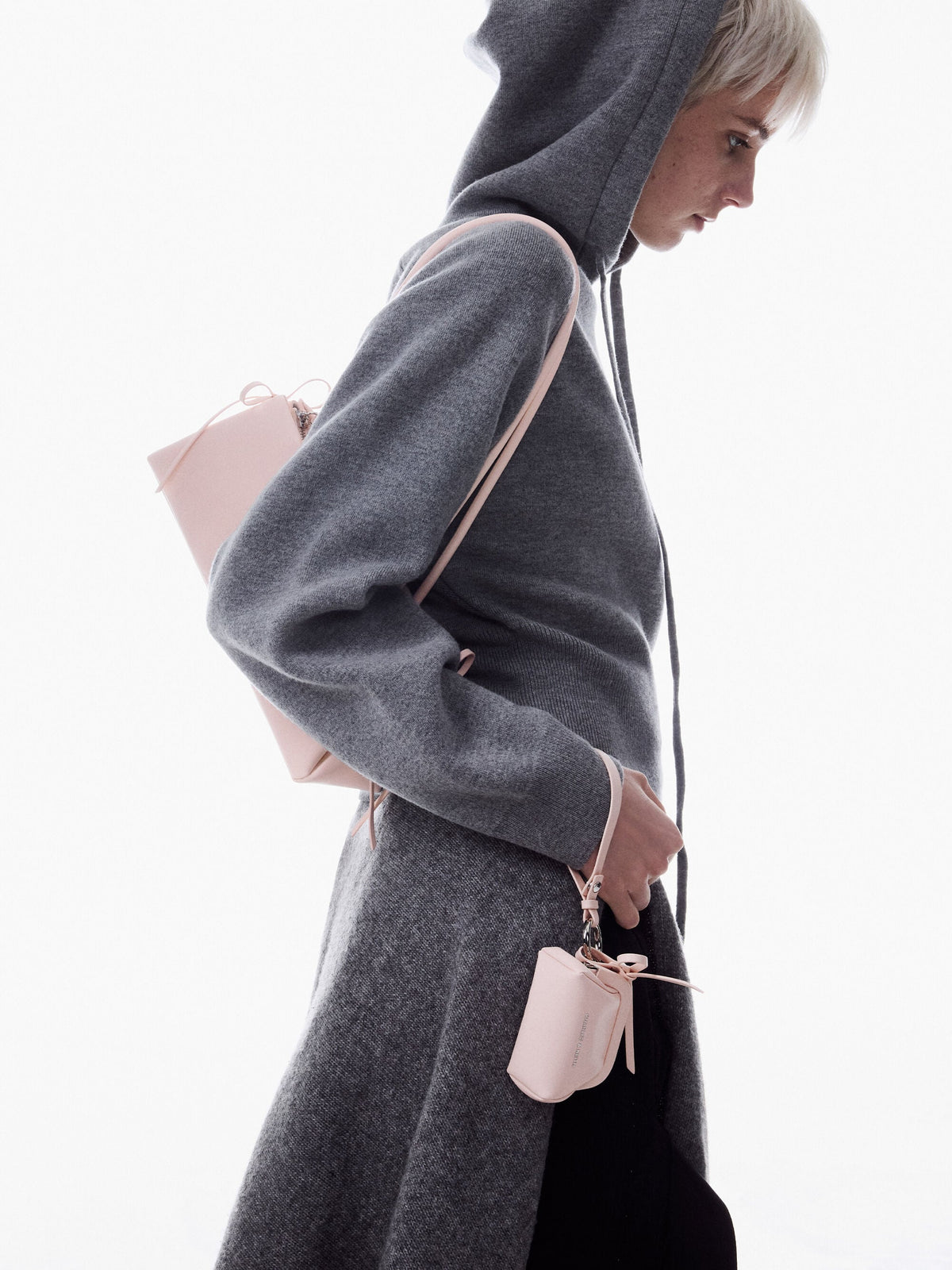 CHARLES & KEITH Premium / Hazel Bow Shoulder Bag - Soft Pink