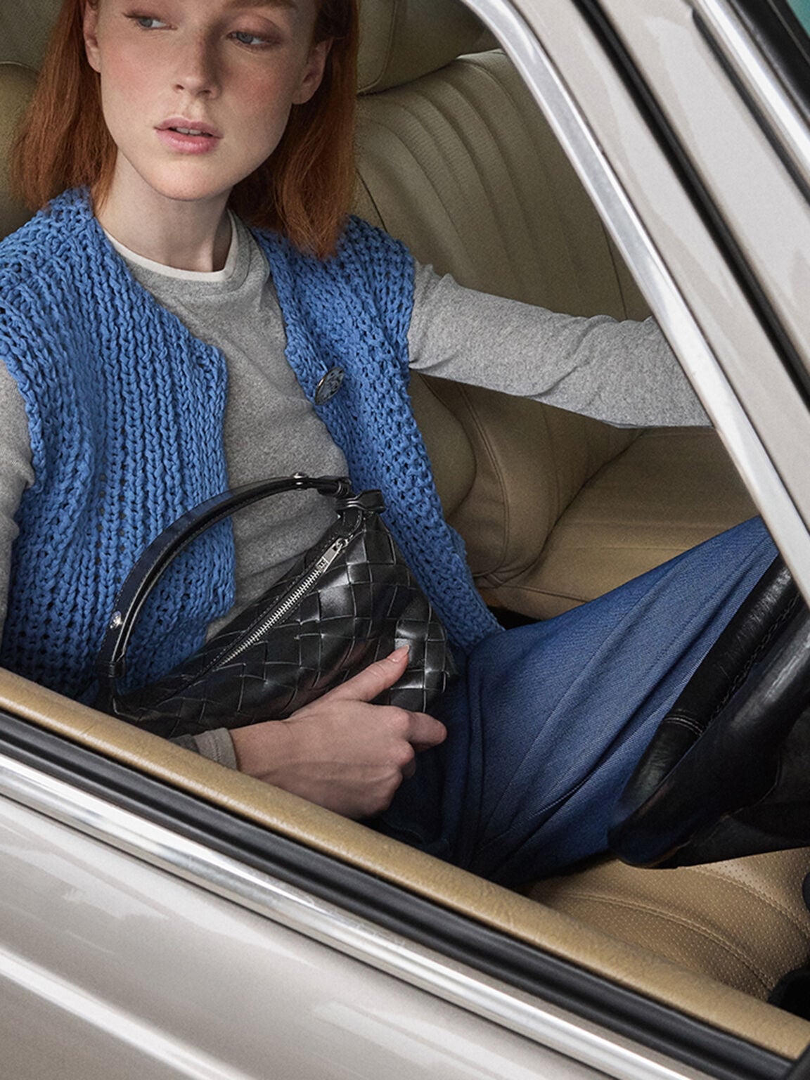 CHARLES & KEITH Special Offer / Ivette Woven Shoulder Bag - Noir