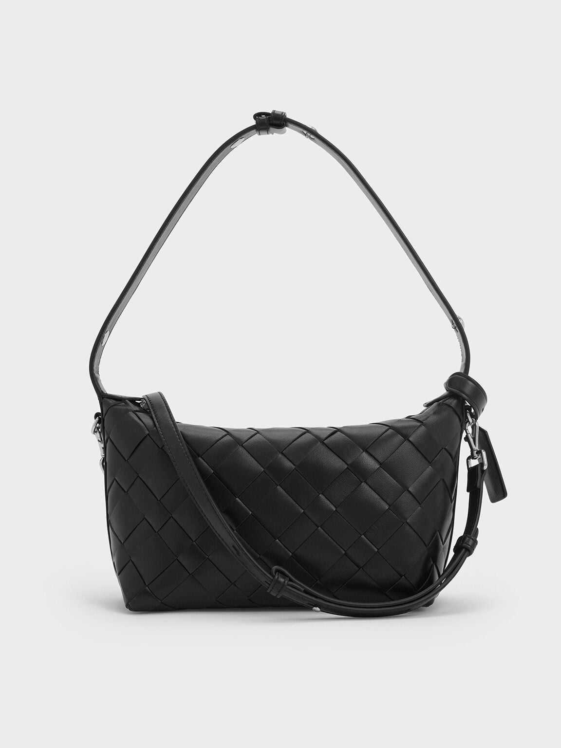 CHARLES & KEITH Special Offer / Ivette Woven Shoulder Bag - Noir