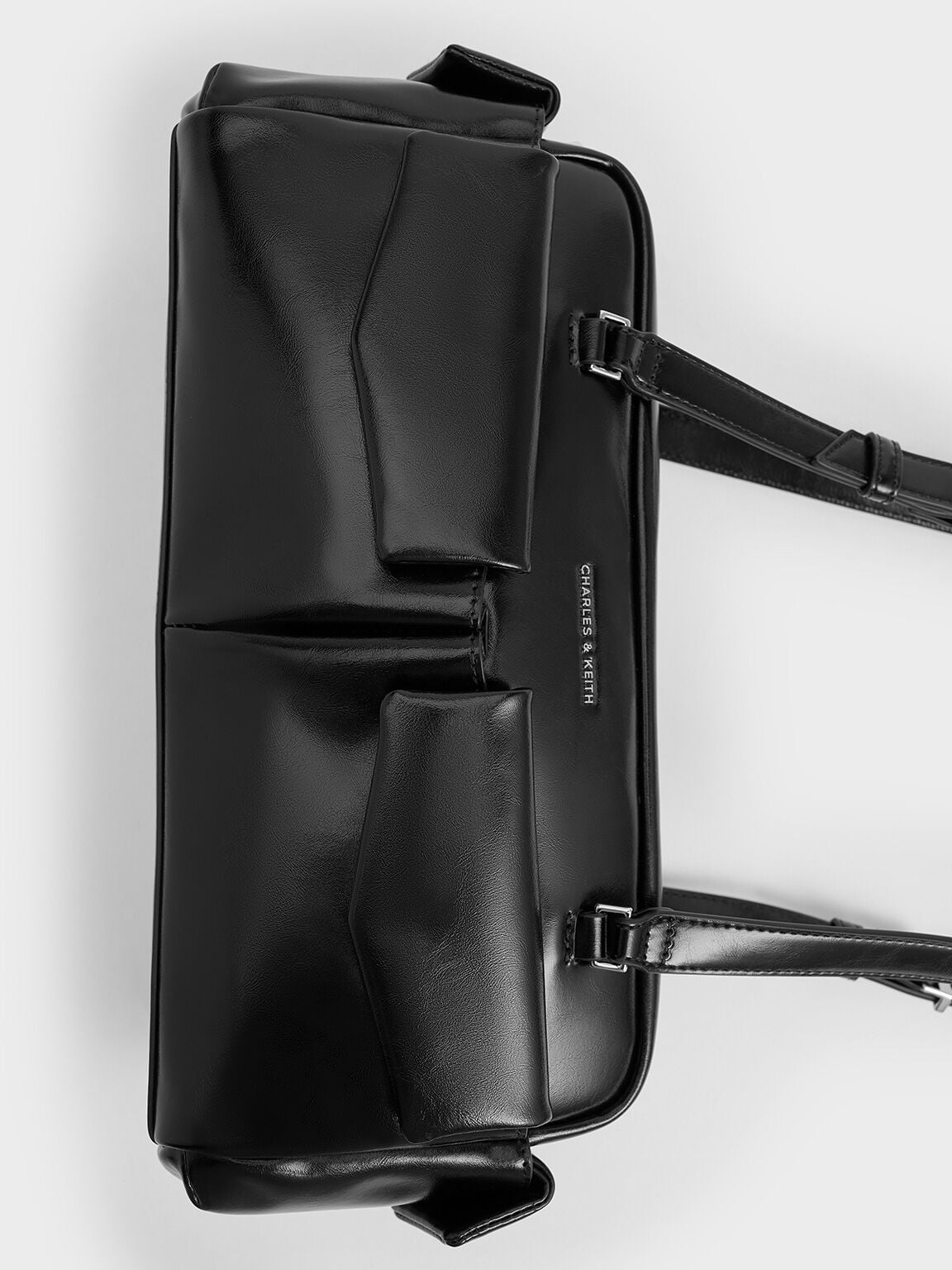 CHARLES & KEITH Sale / Rachel Multi-Pocket Shoulder Bag - Noir
