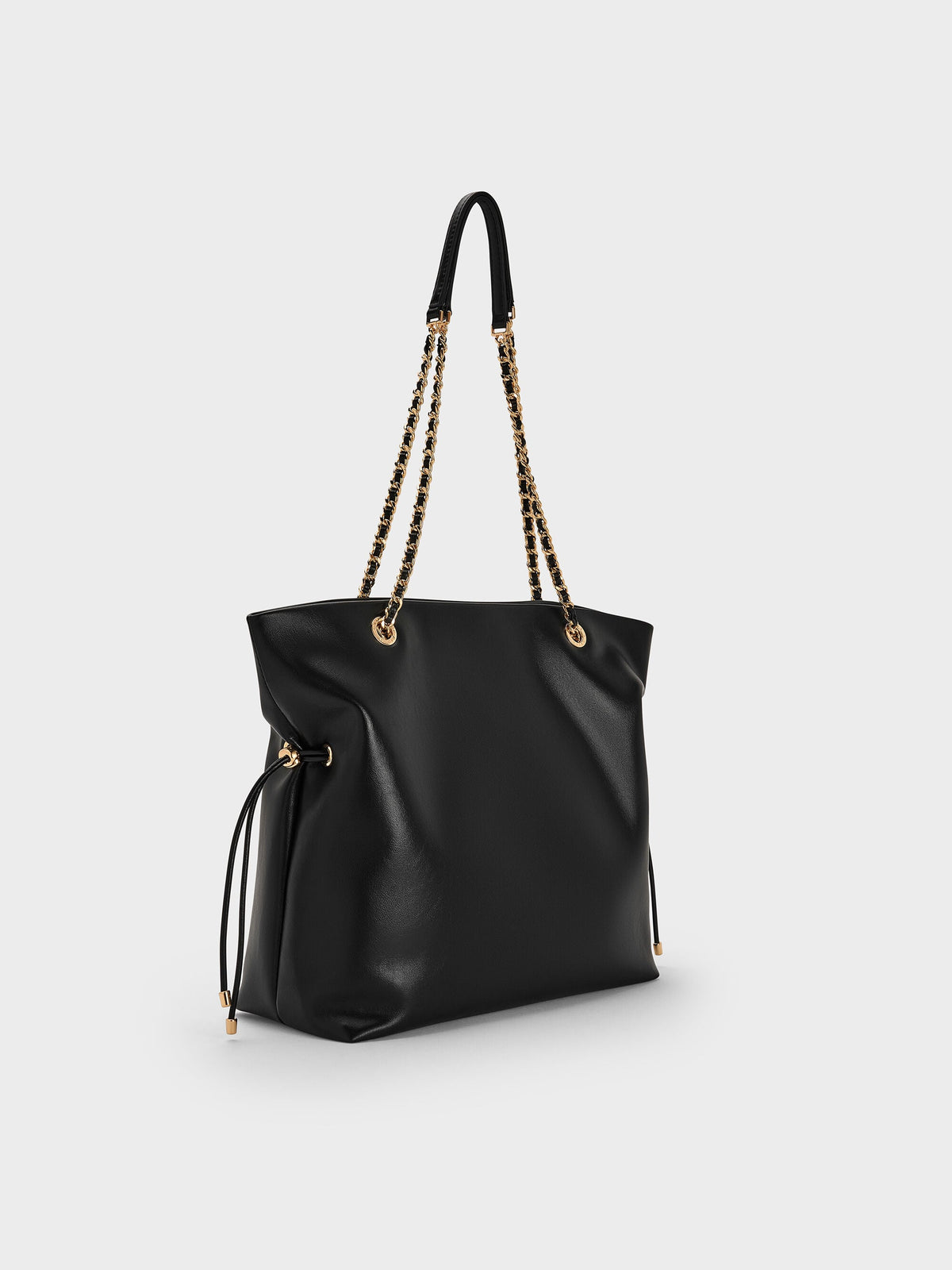 CHARLES & KEITH Featured / Arya Braided-Chain Tote Bag - Black