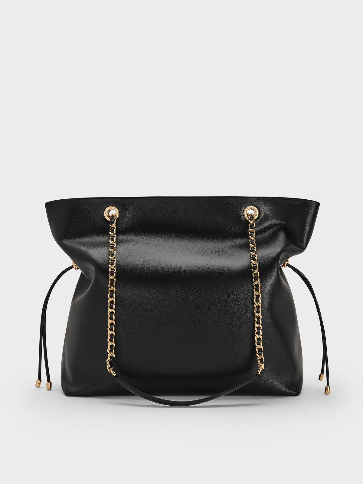 CHARLES & KEITH Featured / Arya Braided-Chain Tote Bag - Black
