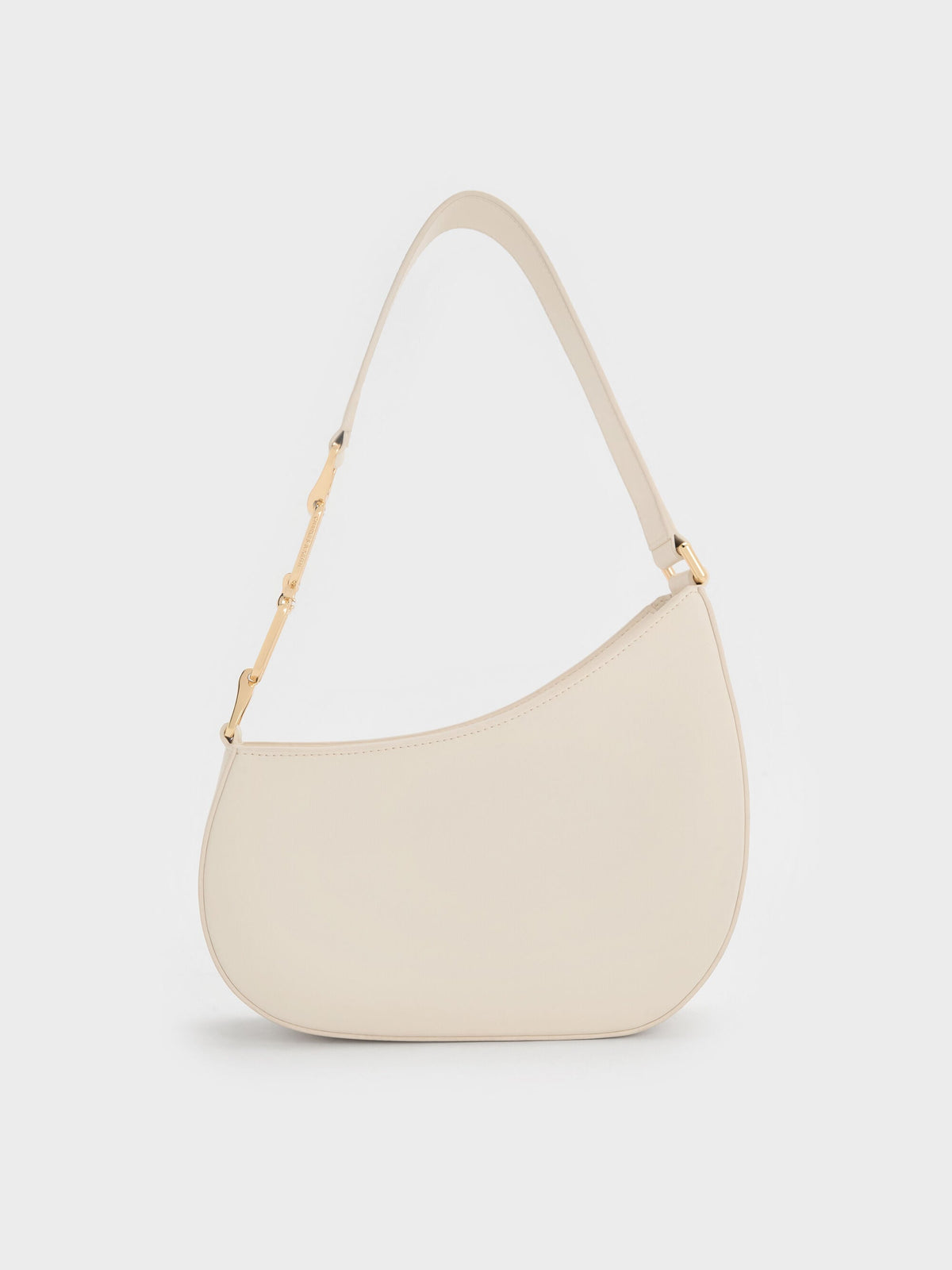 CHARLES & KEITH Special Offer / Agatha Chain-Strap Shoulder Bag - Cream