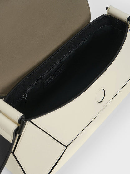 CHARLES & KEITH Quality / Nasrin Geometric Shoulder Bag - Multi