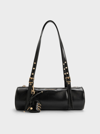 CHARLES & KEITH Hot Sale / Rey Elongated Shoulder Bag - Black