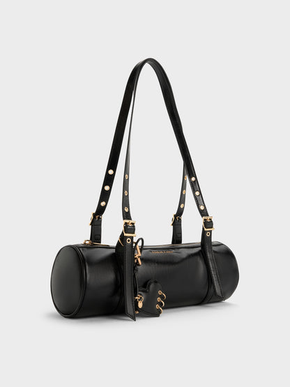CHARLES & KEITH Hot Sale / Rey Elongated Shoulder Bag - Black