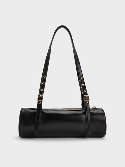 CHARLES & KEITH Hot Sale / Rey Elongated Shoulder Bag - Black