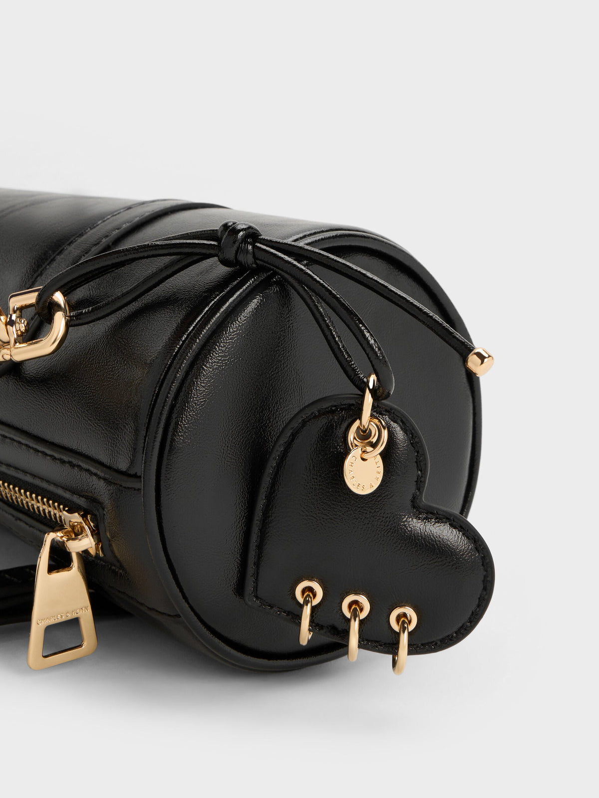 CHARLES & KEITH Hot Sale / Rey Elongated Shoulder Bag - Black