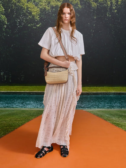 CHARLES & KEITH New / Ivette Raffia Woven Shoulder Bag - Multi
