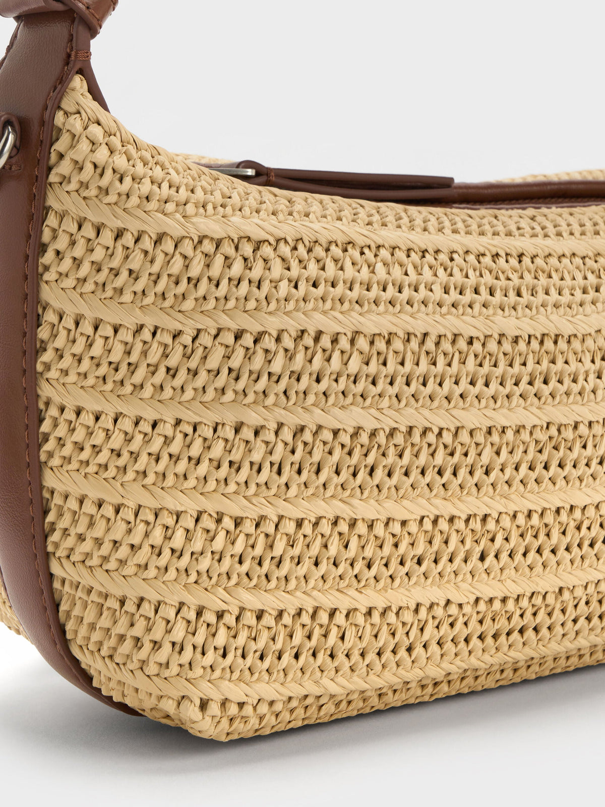 CHARLES & KEITH New / Ivette Raffia Woven Shoulder Bag - Multi